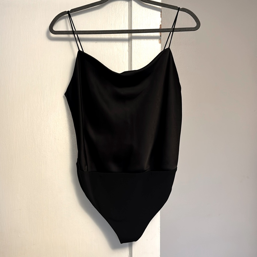 Alice & Olivia Black Bodysuit (L)